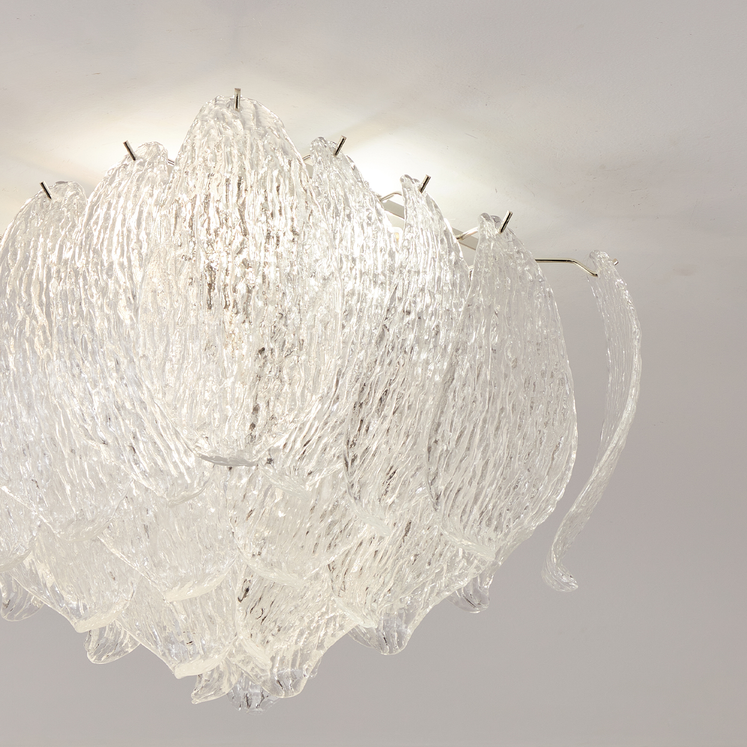 Petalia Murano Glass Leaf Ceiling Light