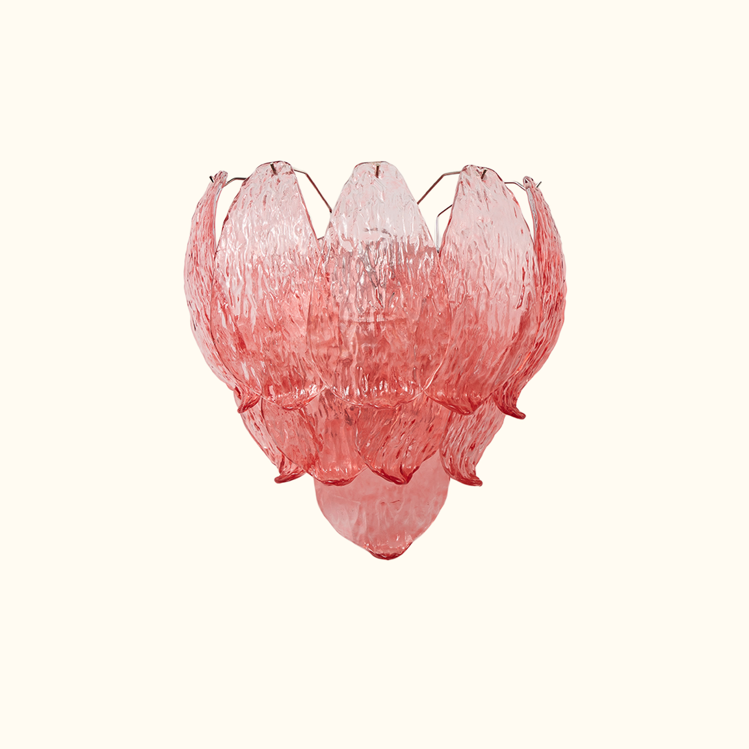 Petalia Murano Glass Leaf Wall Sconce