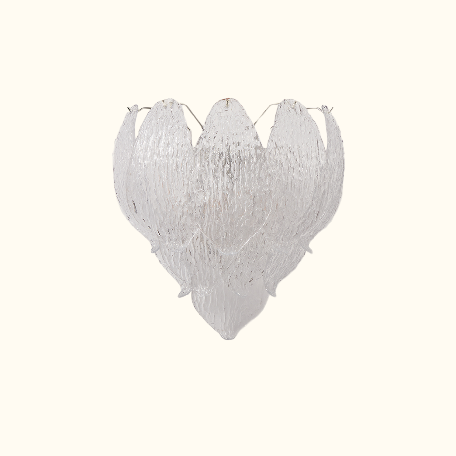Petalia Murano Glass Leaf Wall Sconce