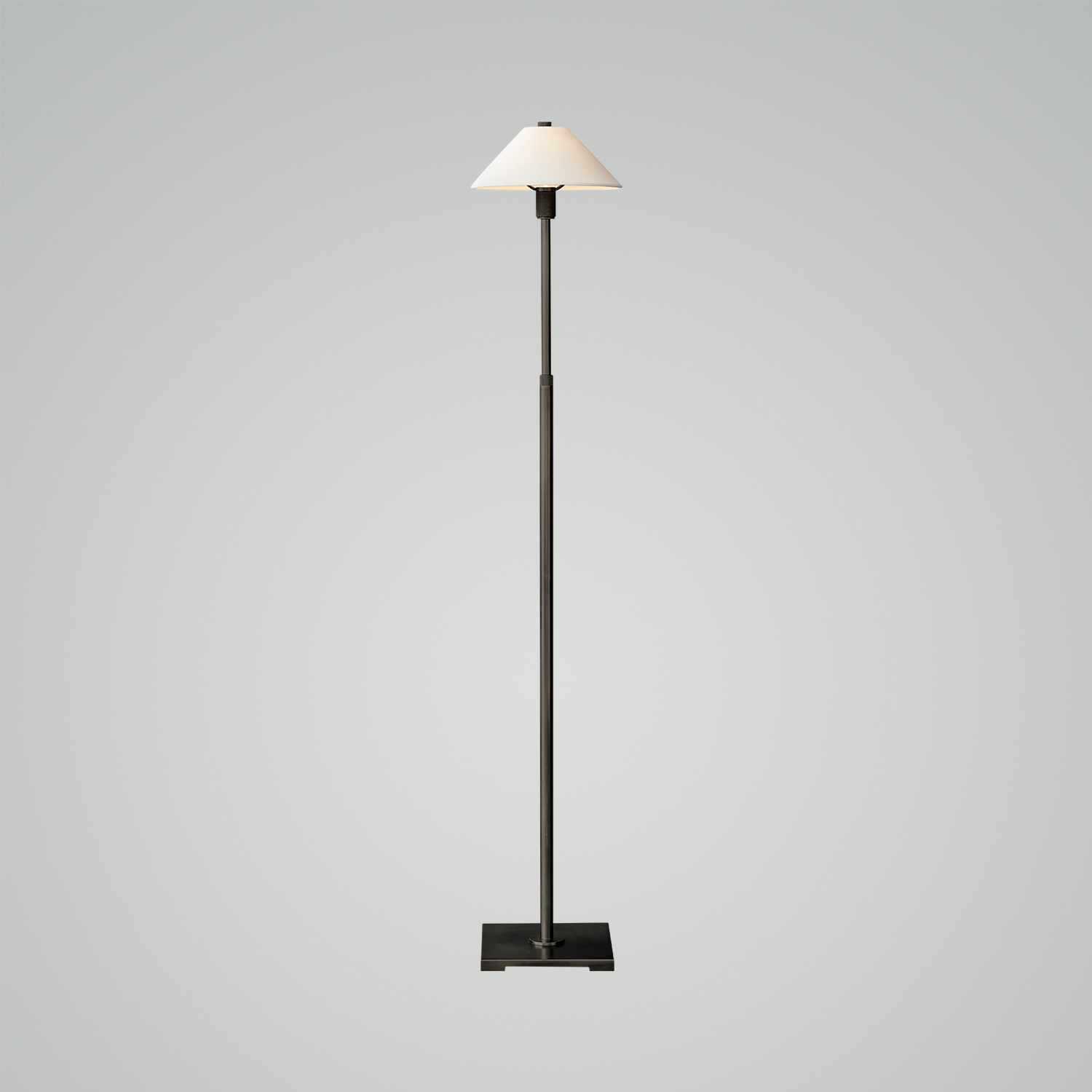 未上传 Pyramid Linen Shade Telescoping Floor Lamp