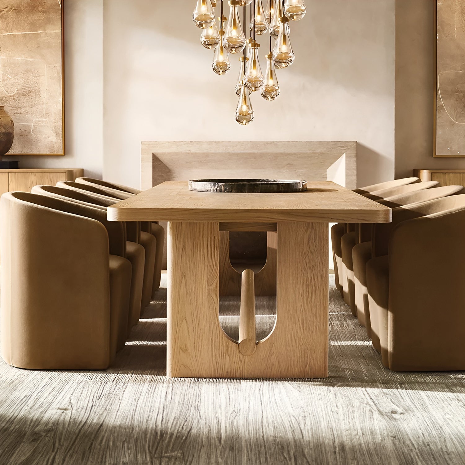 Rain Rectangular Chandelier