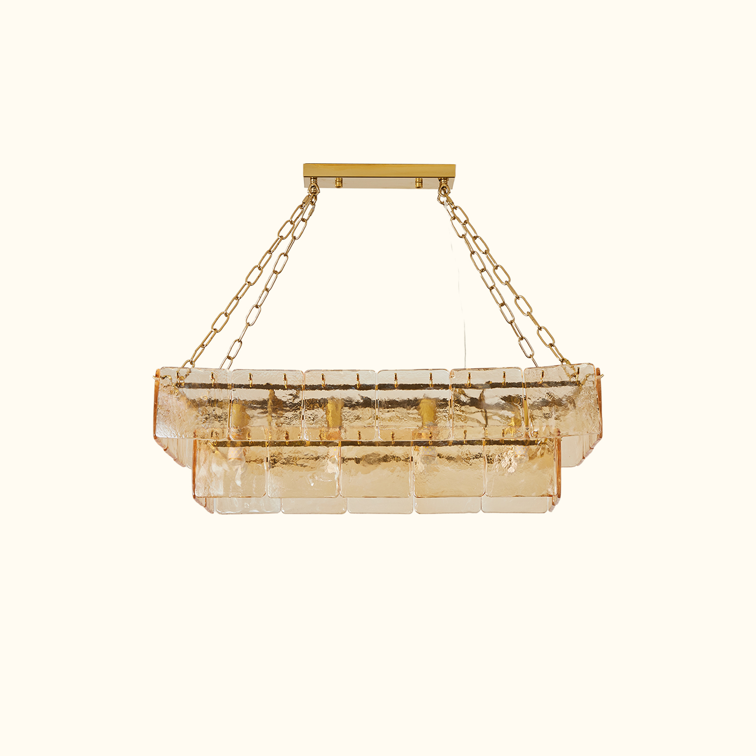 Regal Multi Tier Rectangular Chandelier