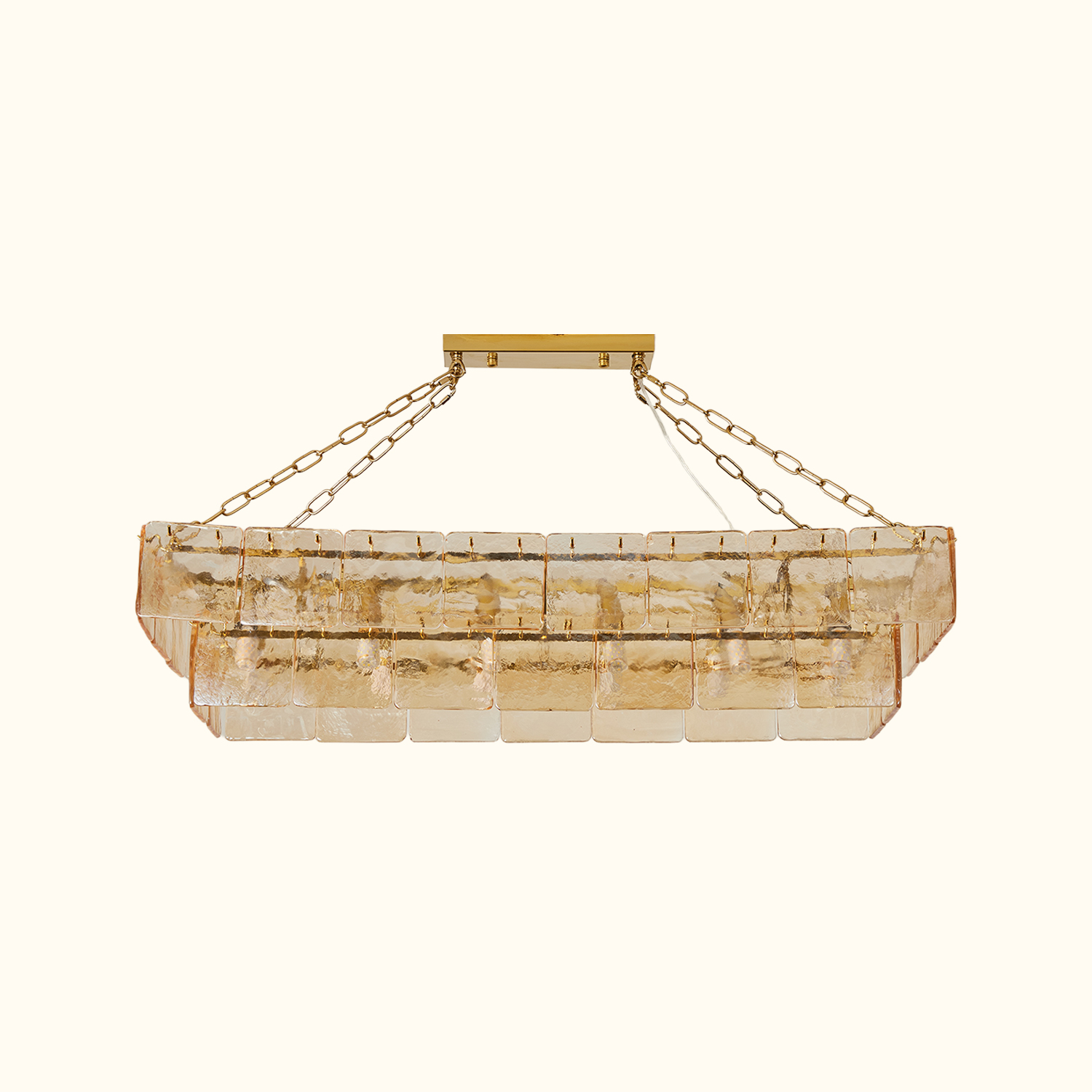 Regal Multi Tier Rectangular Chandelier