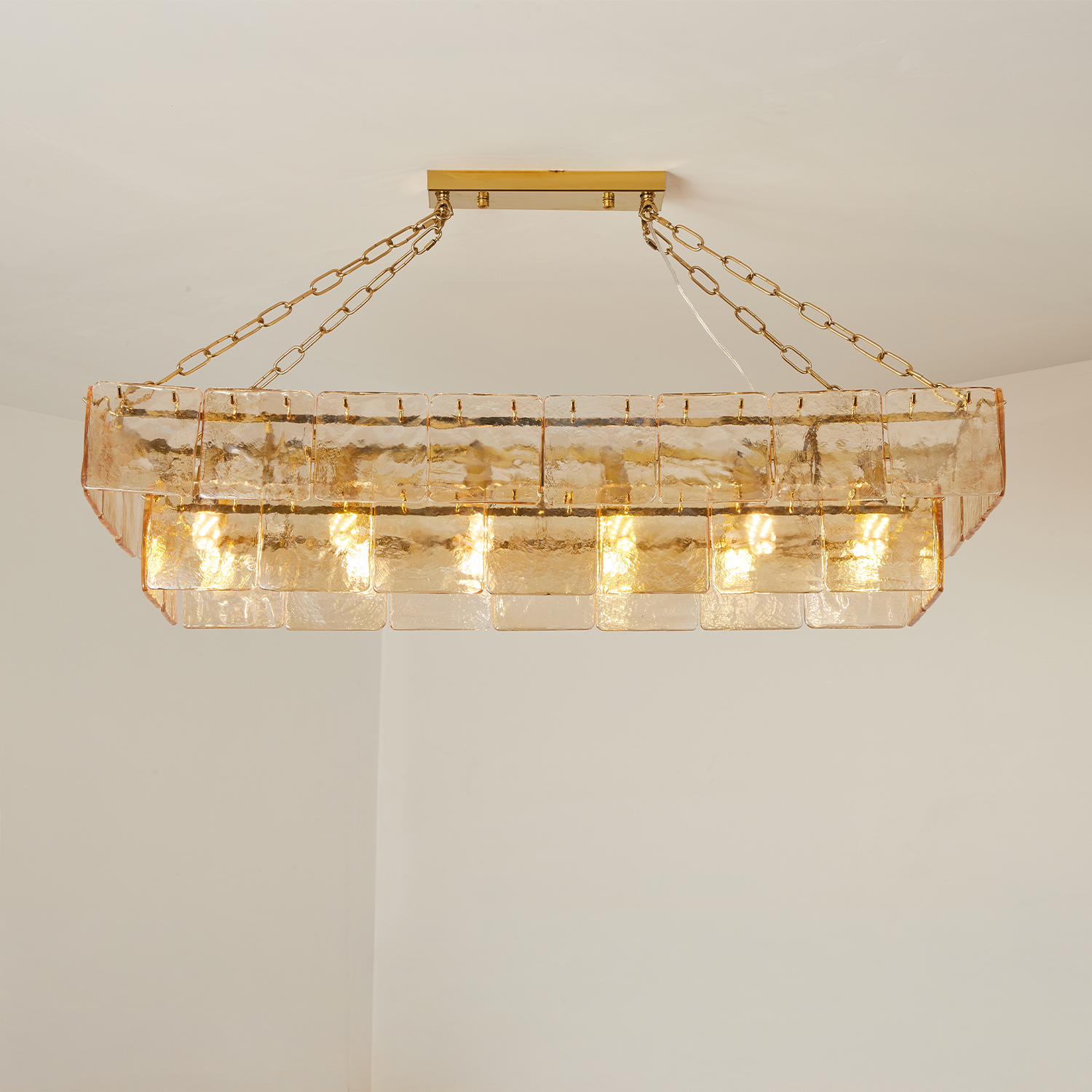Regal Multi Tier Rectangular Chandelier