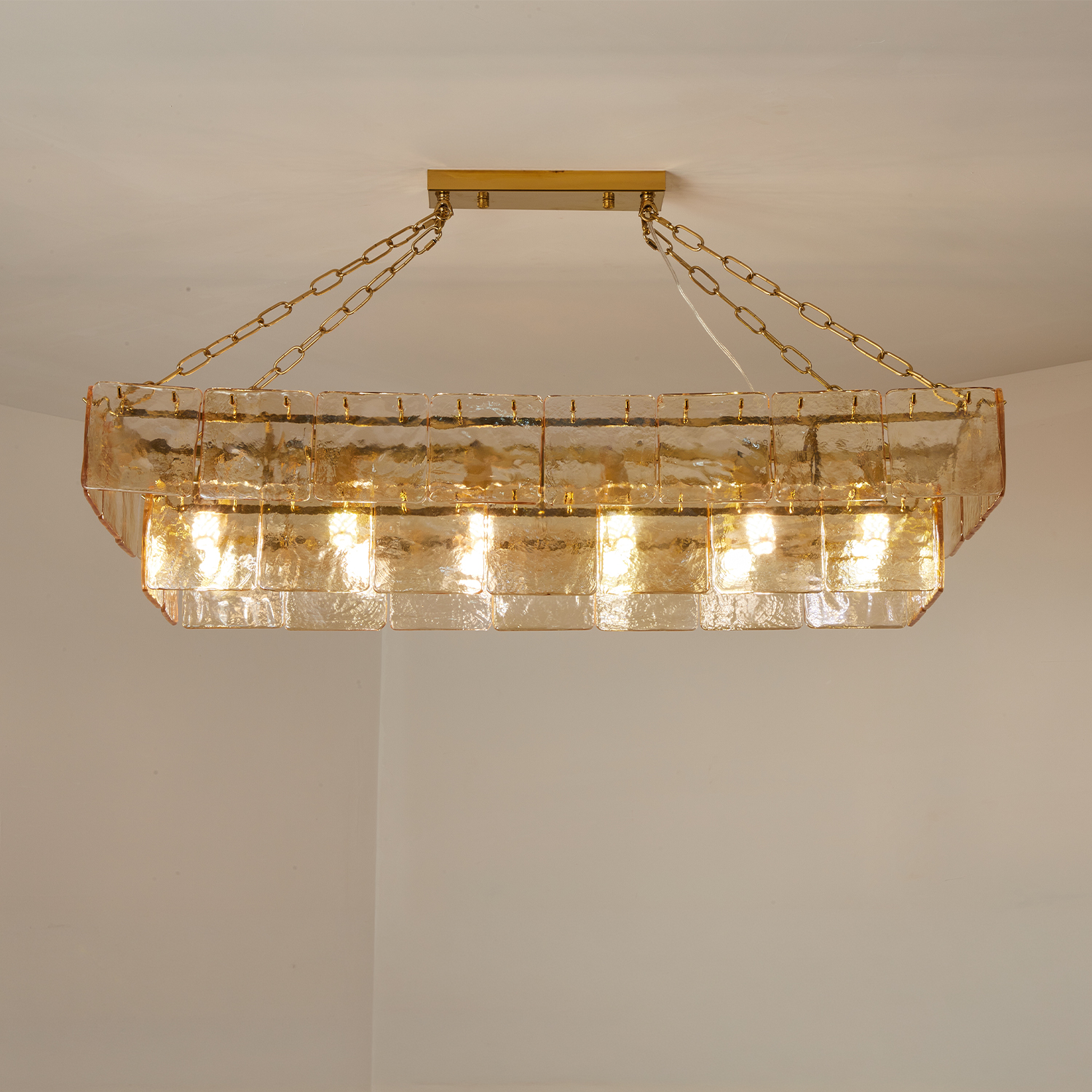 Regal Multi Tier Rectangular Chandelier