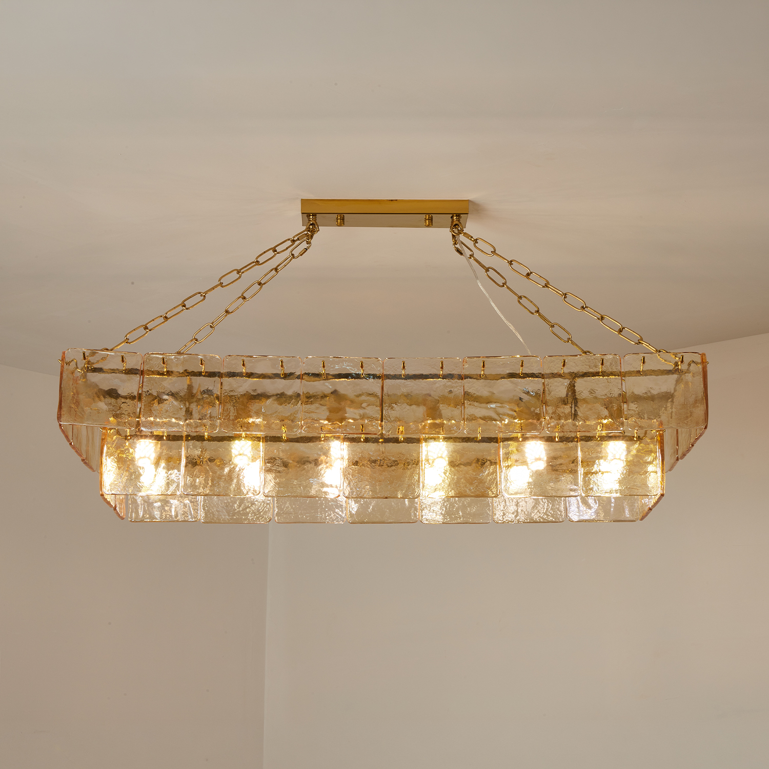 Regal Multi Tier Rectangular Chandelier