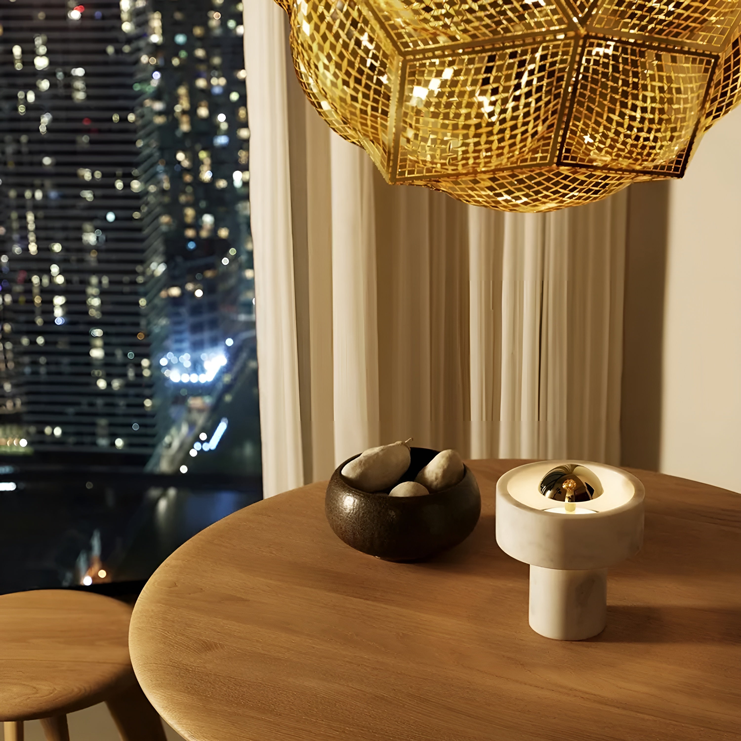 Stone Portable LED Table Lamp