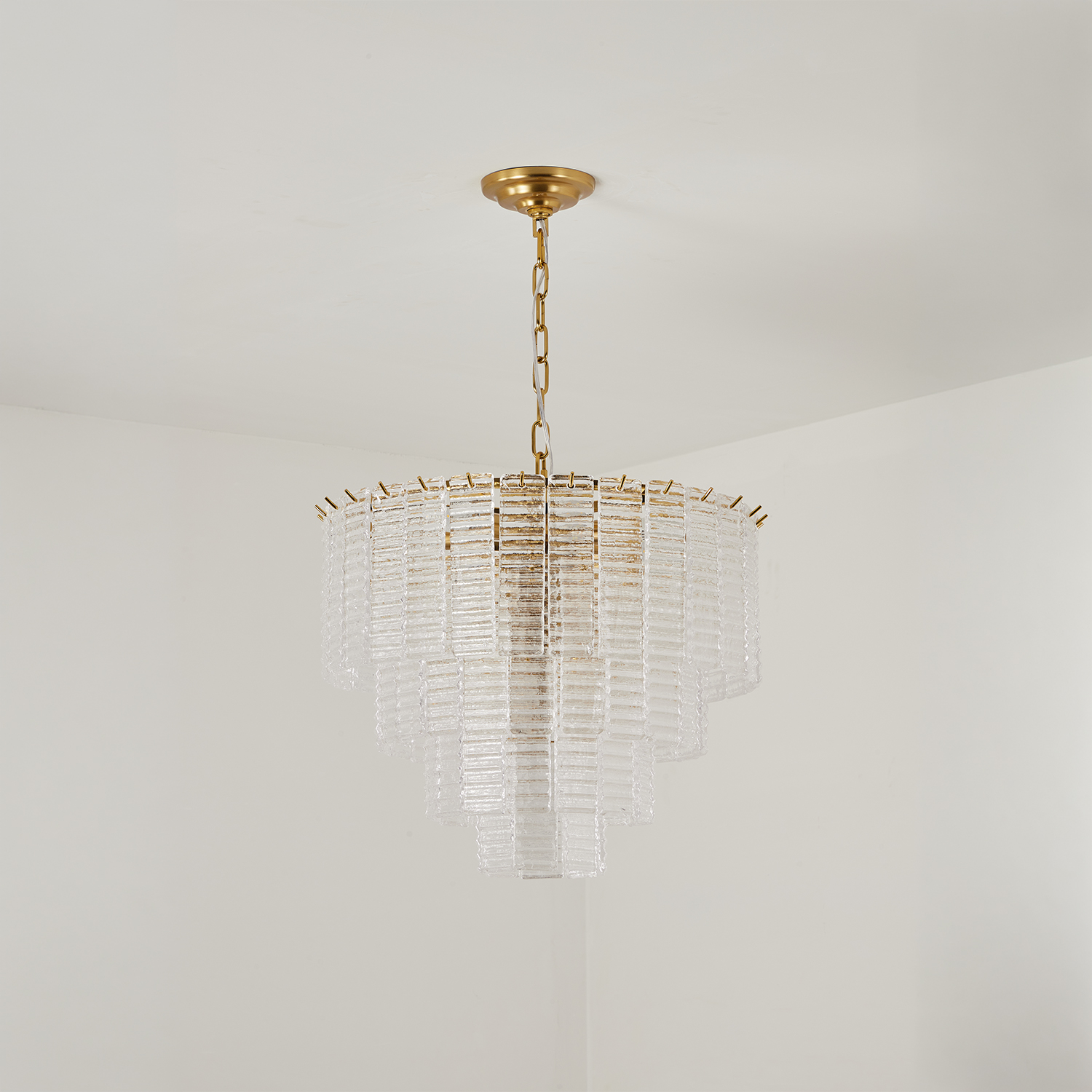 Sirene Clear Glass Round Chandelier