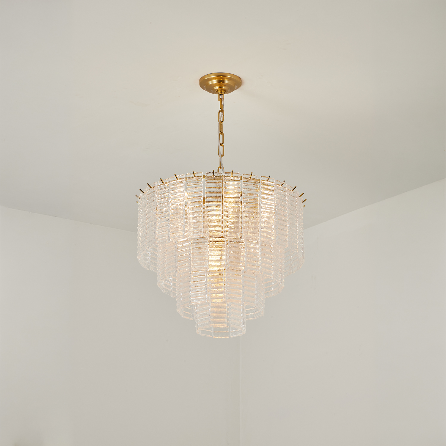 Sirene Clear Glass Round Chandelier