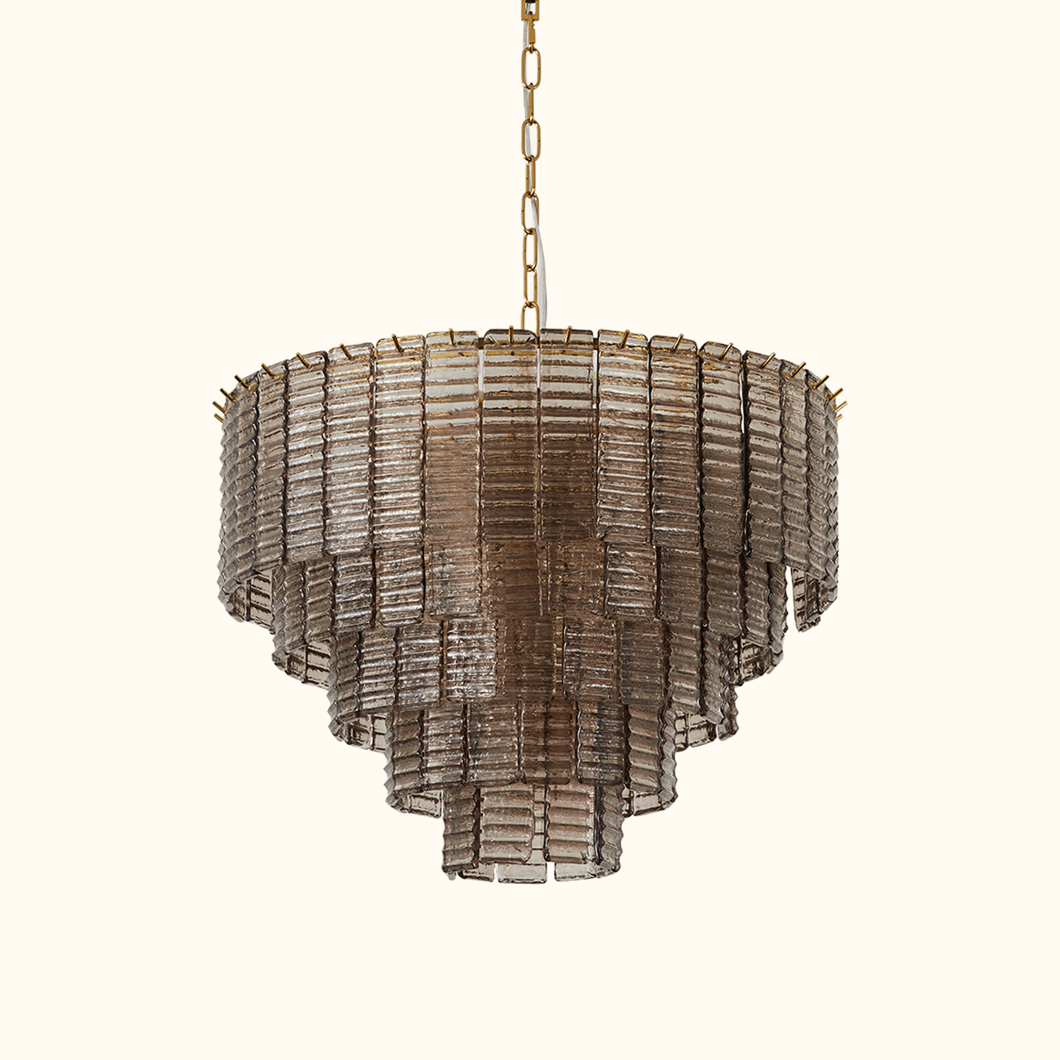 Sirene Smoke Glass Round Chandelier