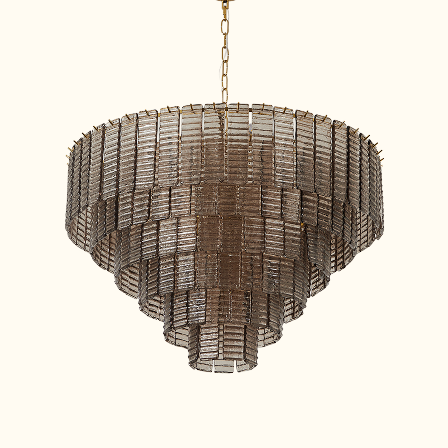 Sirene Smoke Glass Round Chandelier