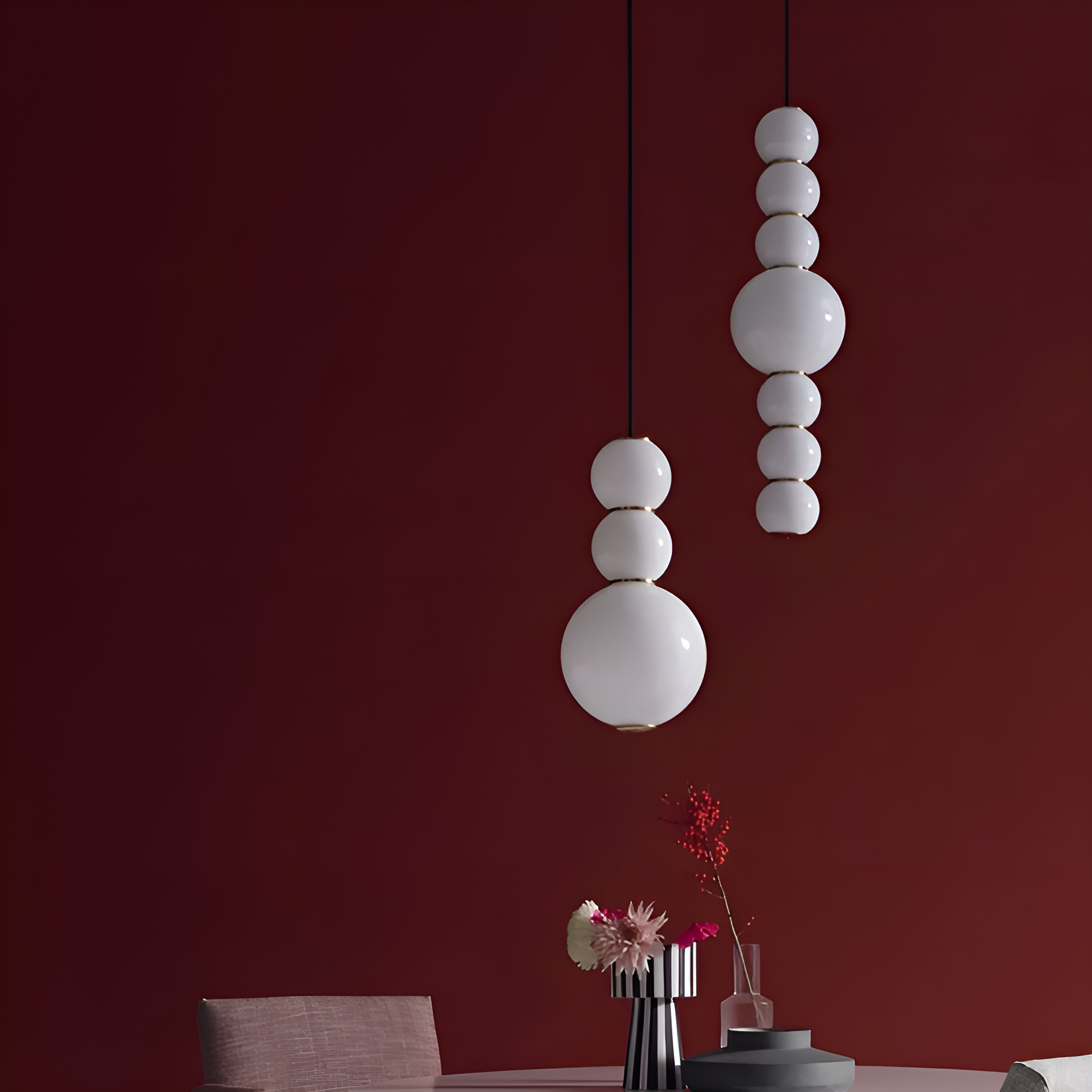 Pearls Double Pendant Light