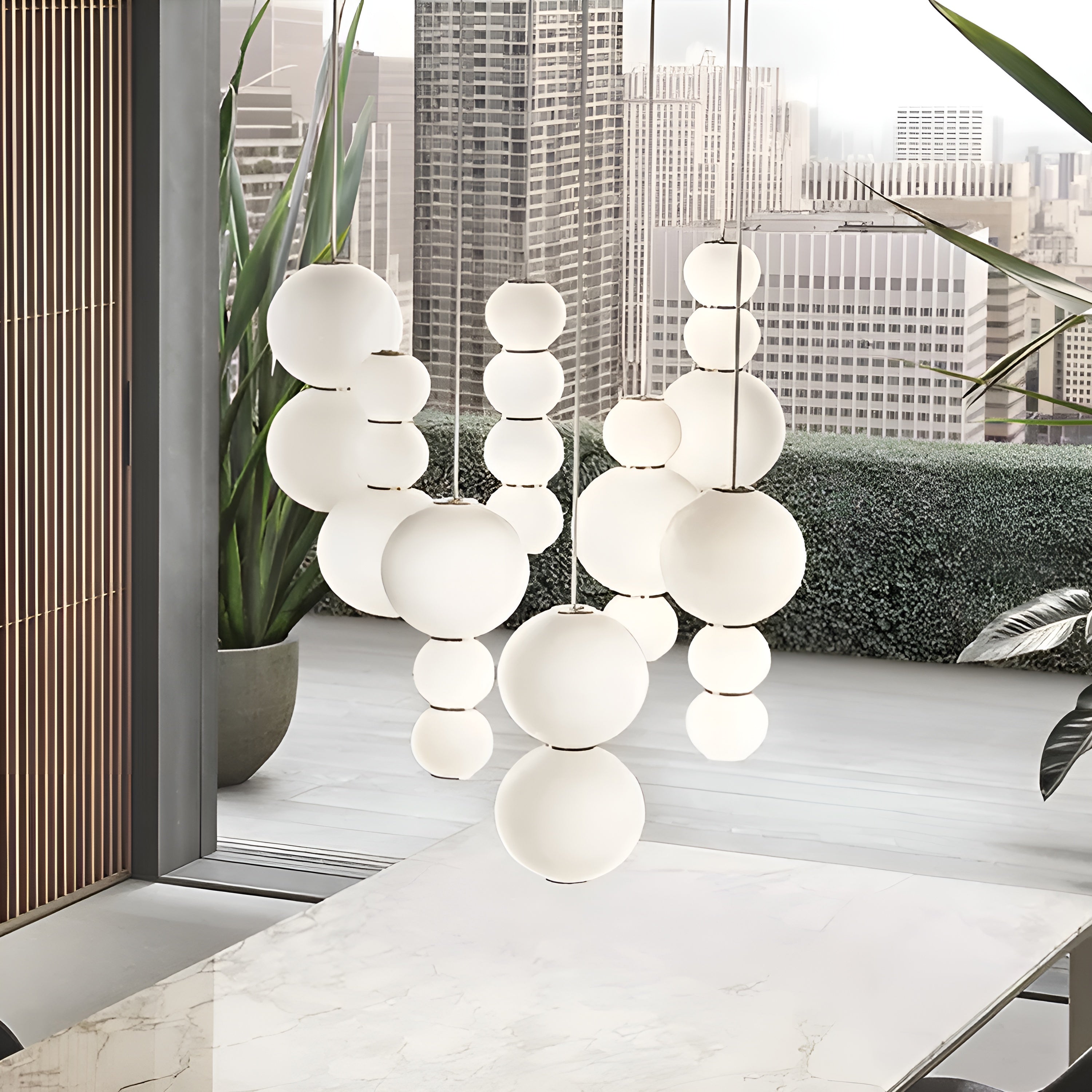 Pearls Double Pendant Light