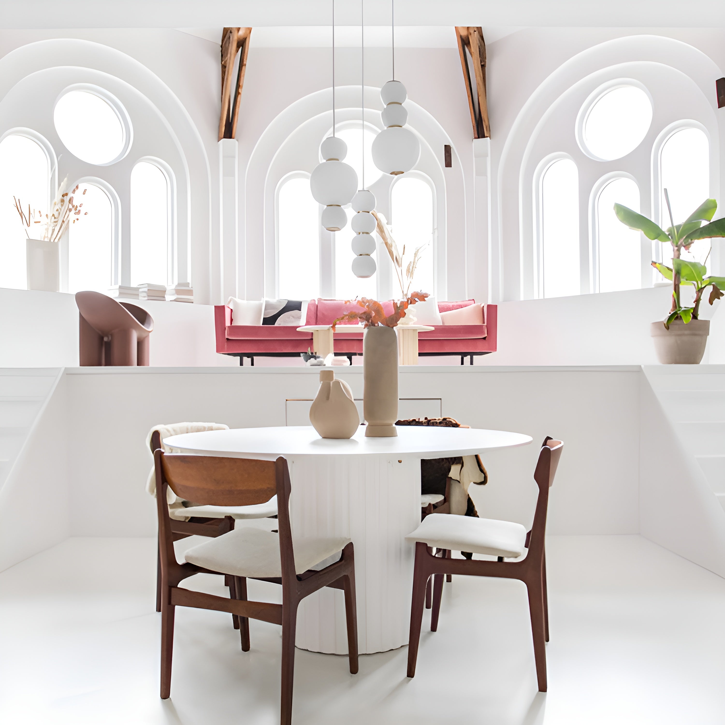 Pearls Double Pendant Light