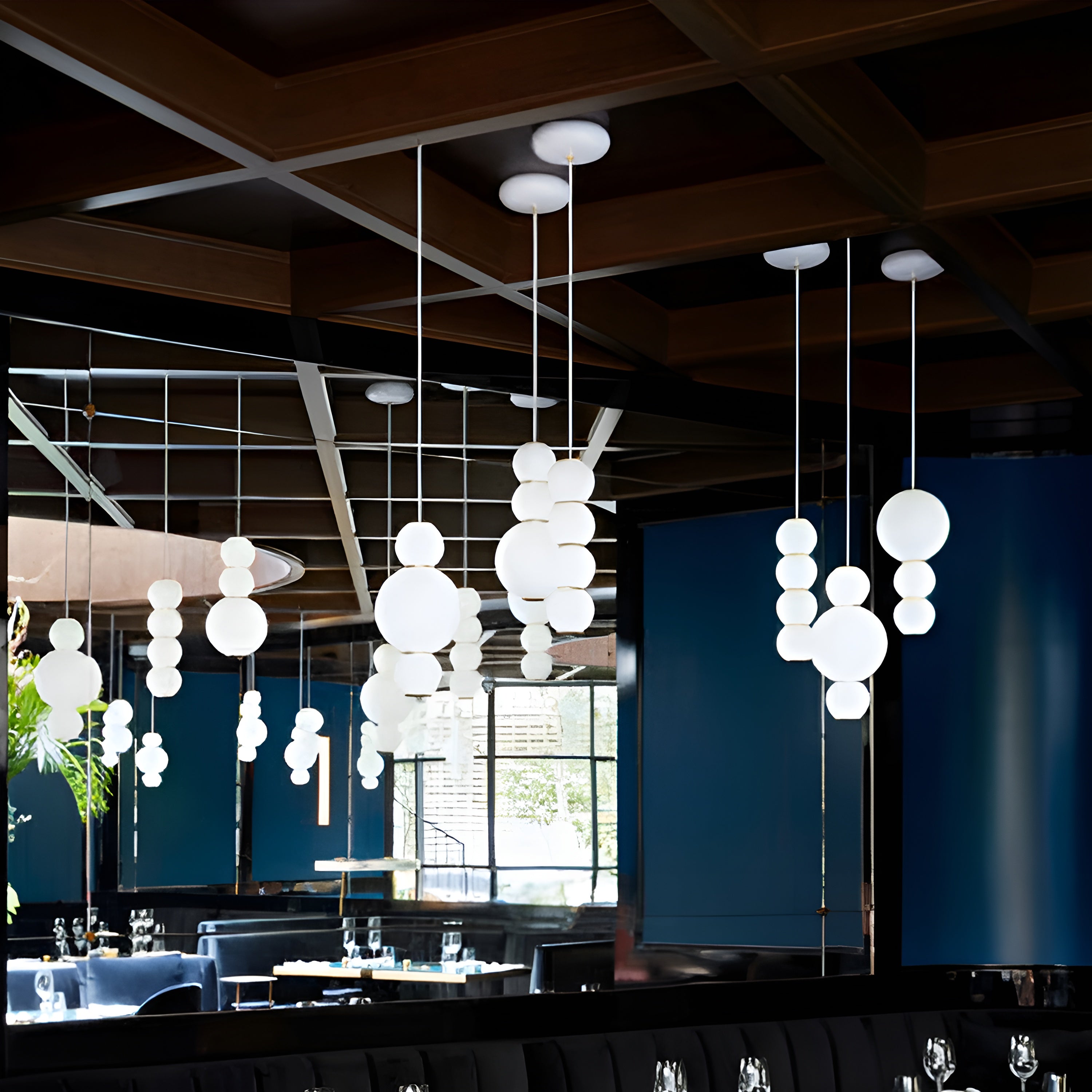 Pearls Double Pendant Light