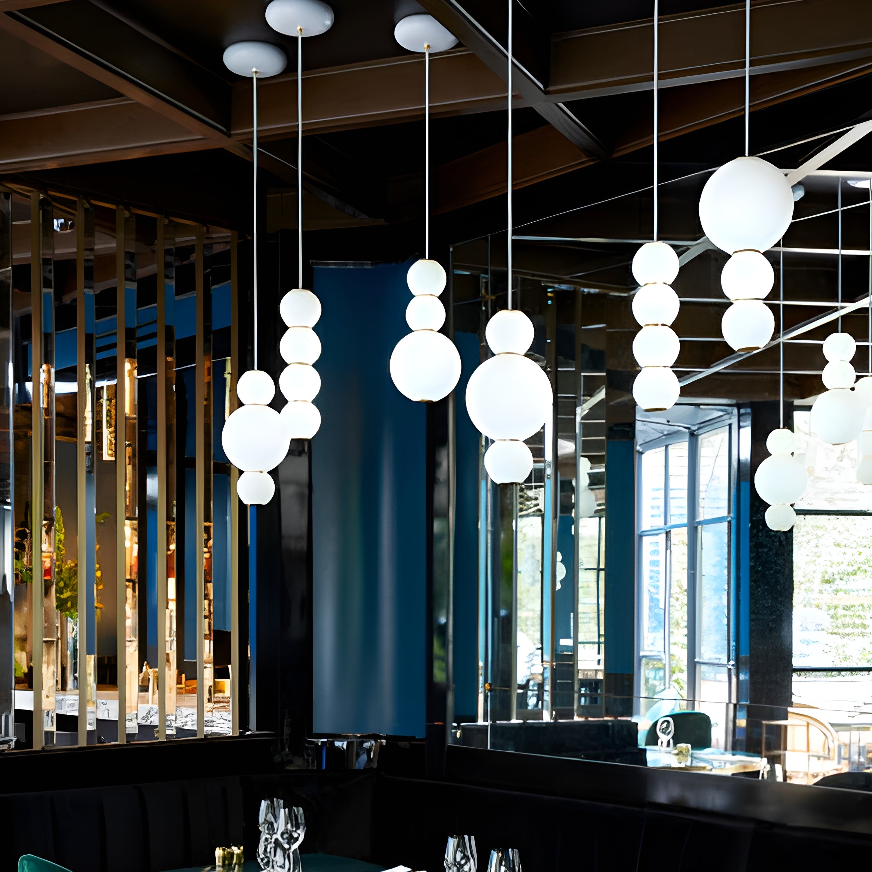 Pearls Double Pendant Light