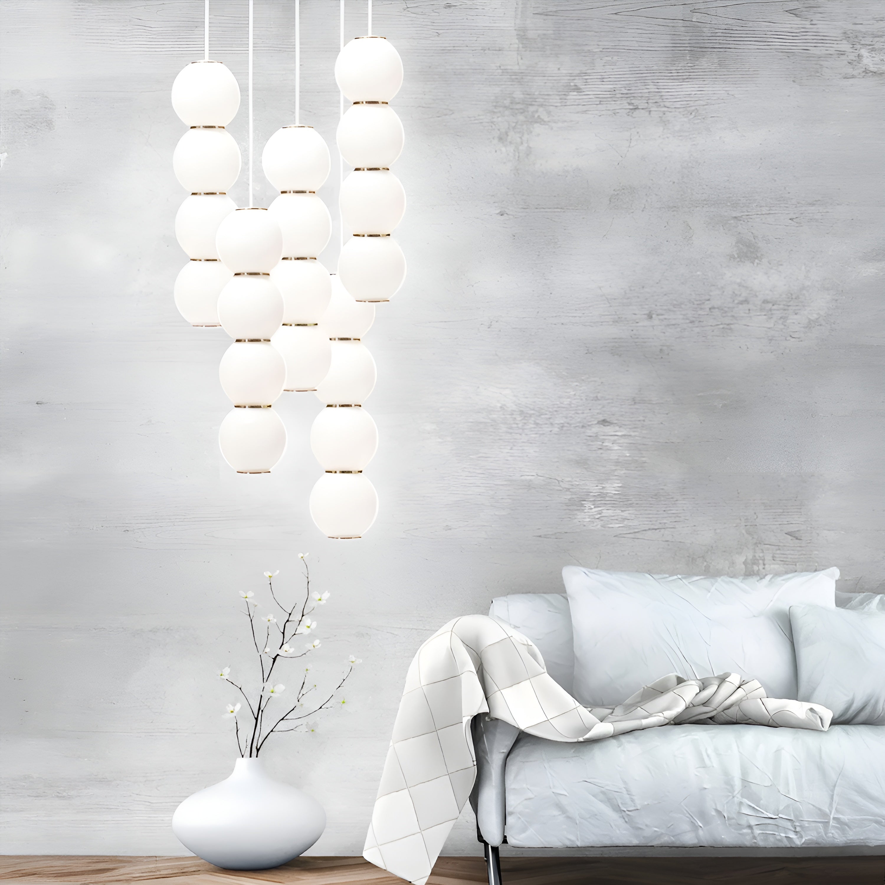 Pearls Double Pendant Light