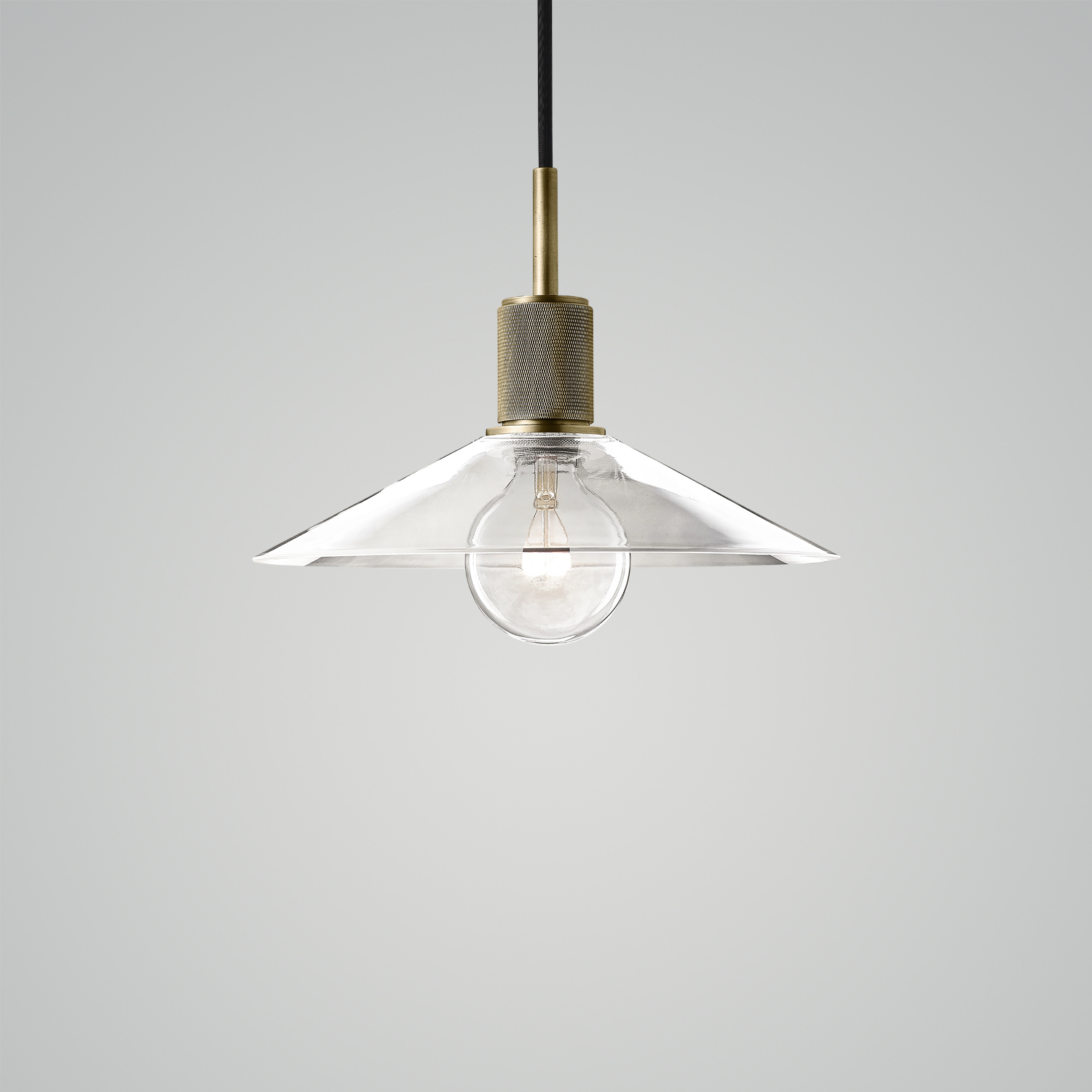 Utilitaire Glass Slope Shade Pendant Light