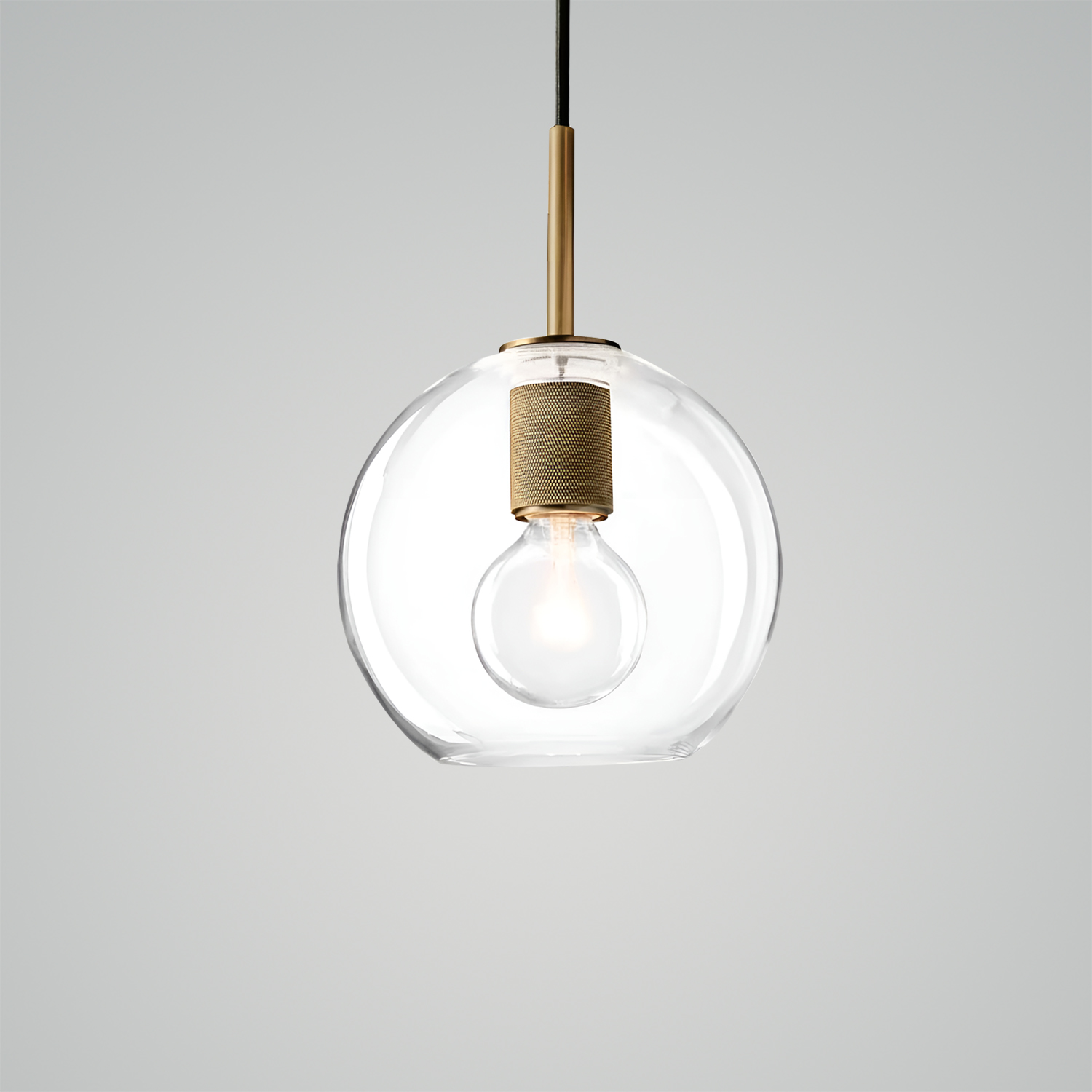 Utilitaire Globe Shade Pendant Light