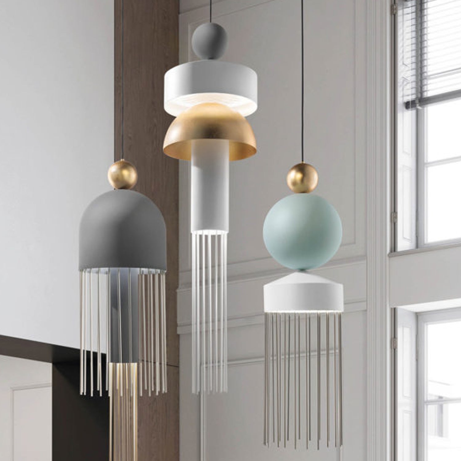 V51 Pale Blue Pendant Light