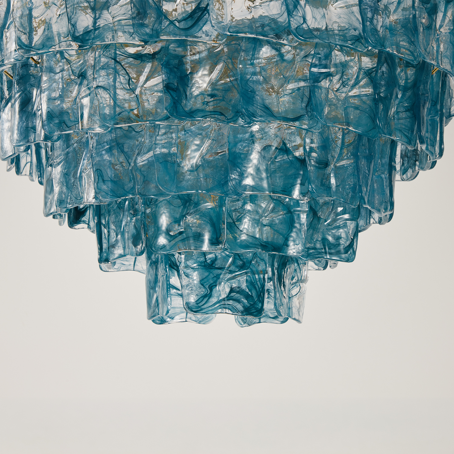 Venezia Murano Ruffle Glass Chandelier