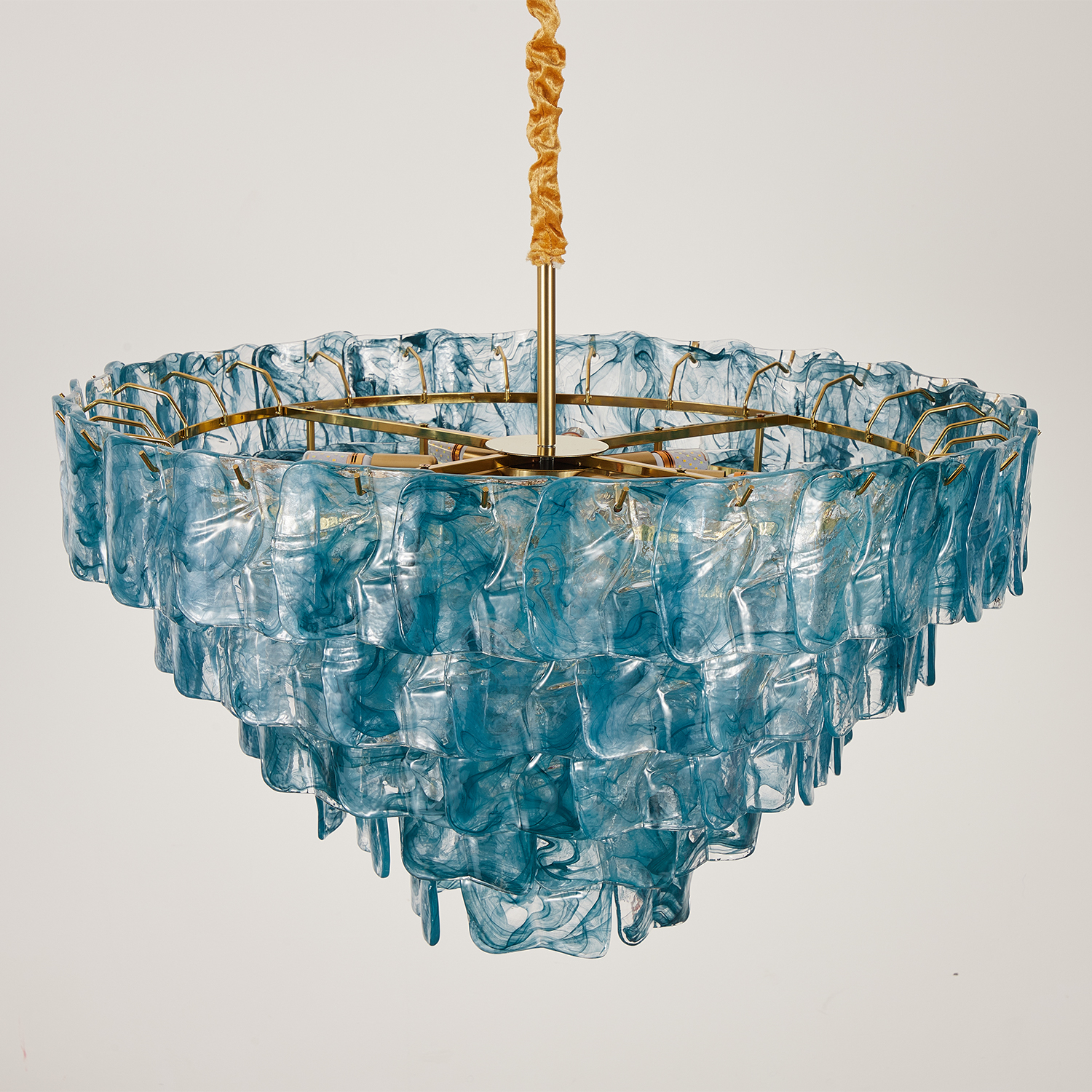 Venezia Murano Ruffle Glass Chandelier