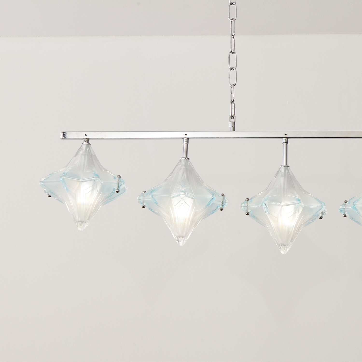 Vintage Italian Style Blue Starburst Liner Pendant