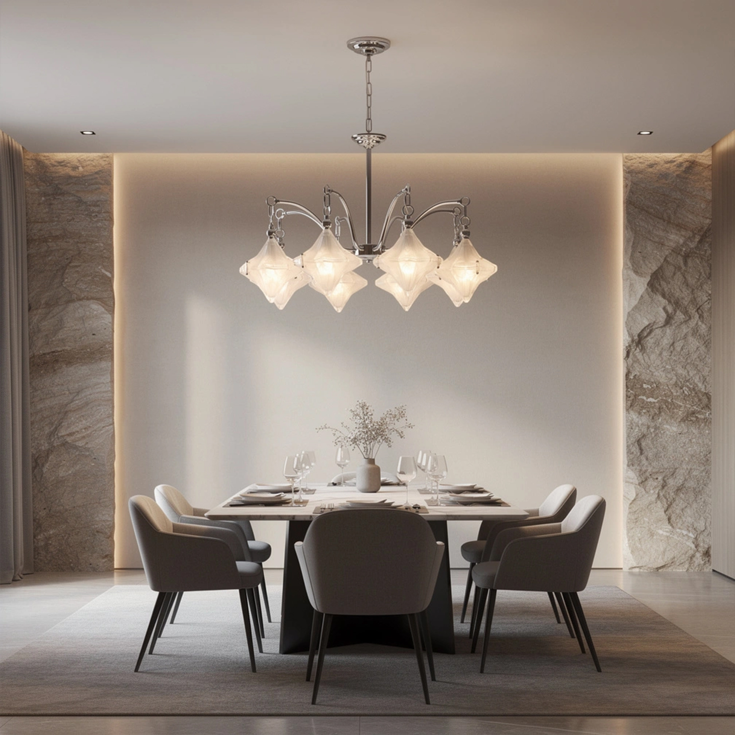 Vintage Italian Style Starburst Chandelier