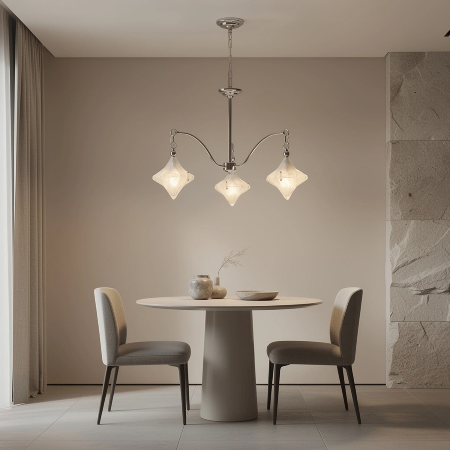 Vintage Italian Style Starburst Chandelier