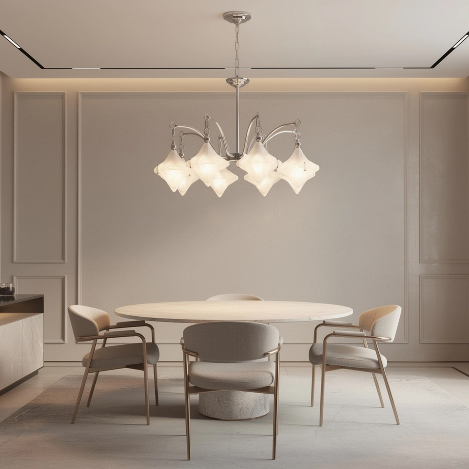 Vintage Italian Style Starburst Chandelier