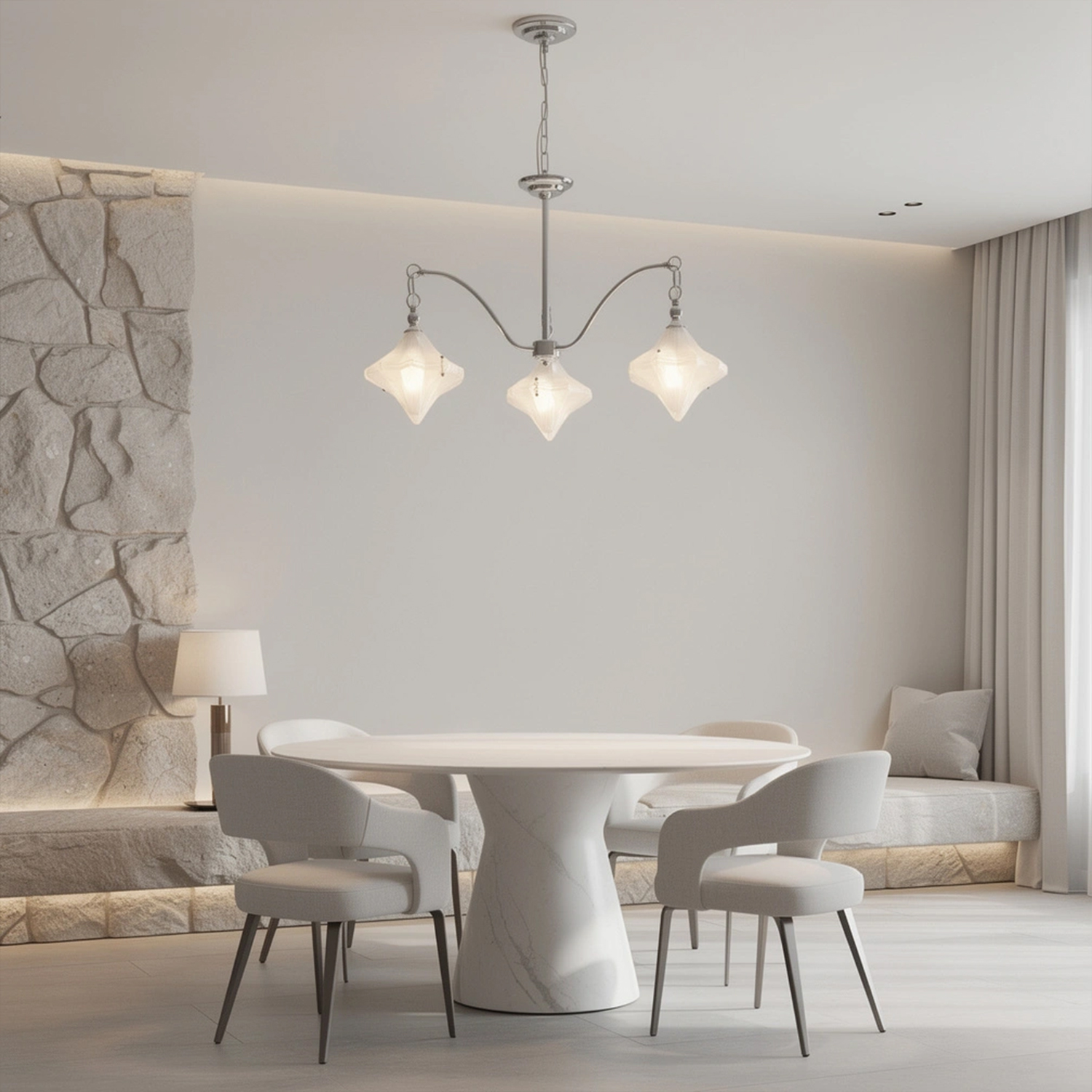 Vintage Italian Style Starburst Chandelier