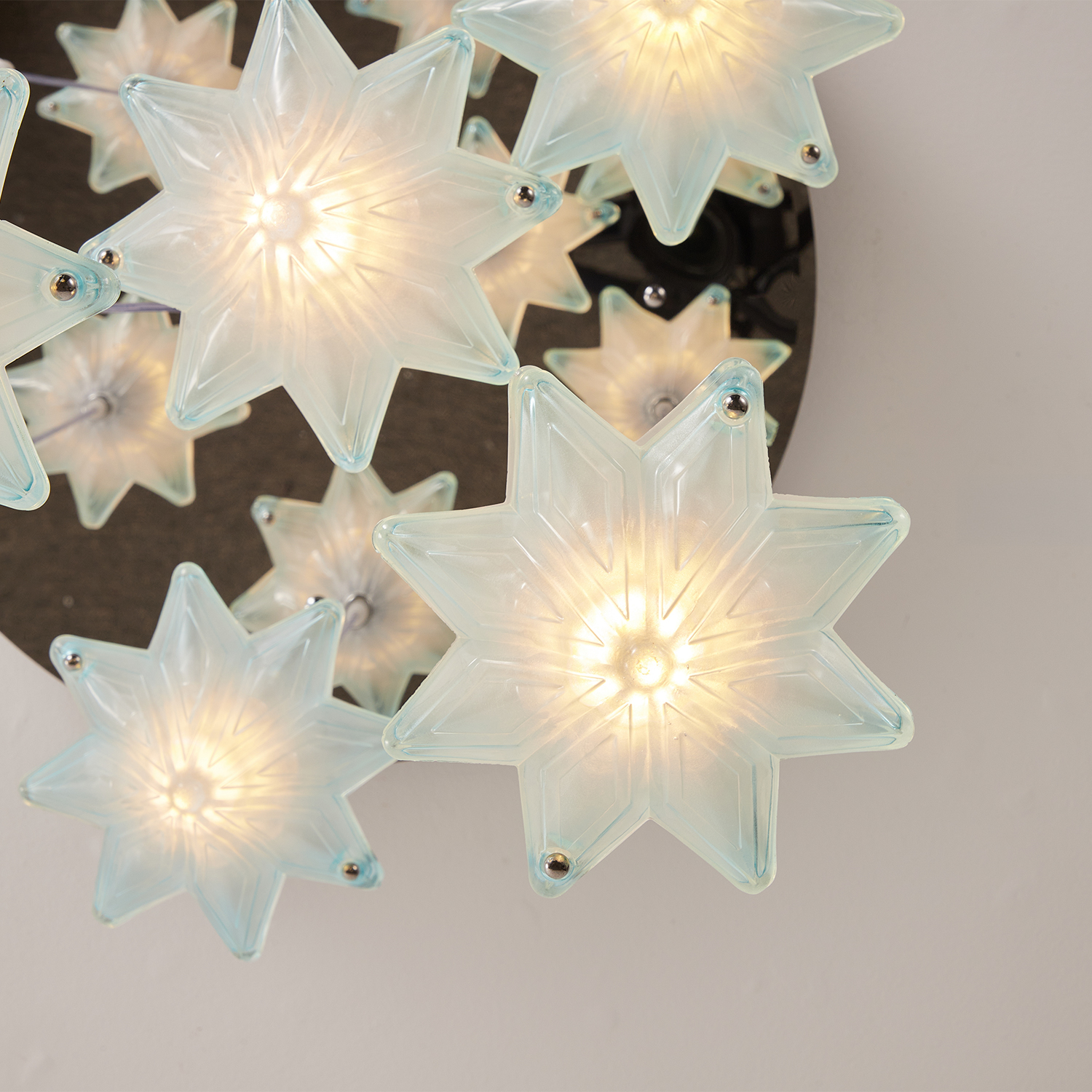 Vintage Italian Style Starburst Liner Pendant 8-Shade