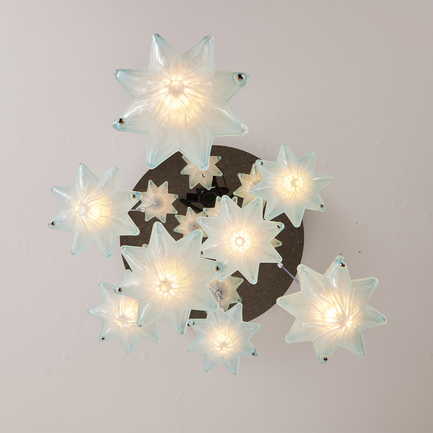 Vintage Italian Style Starburst Liner Pendant 8-Shade