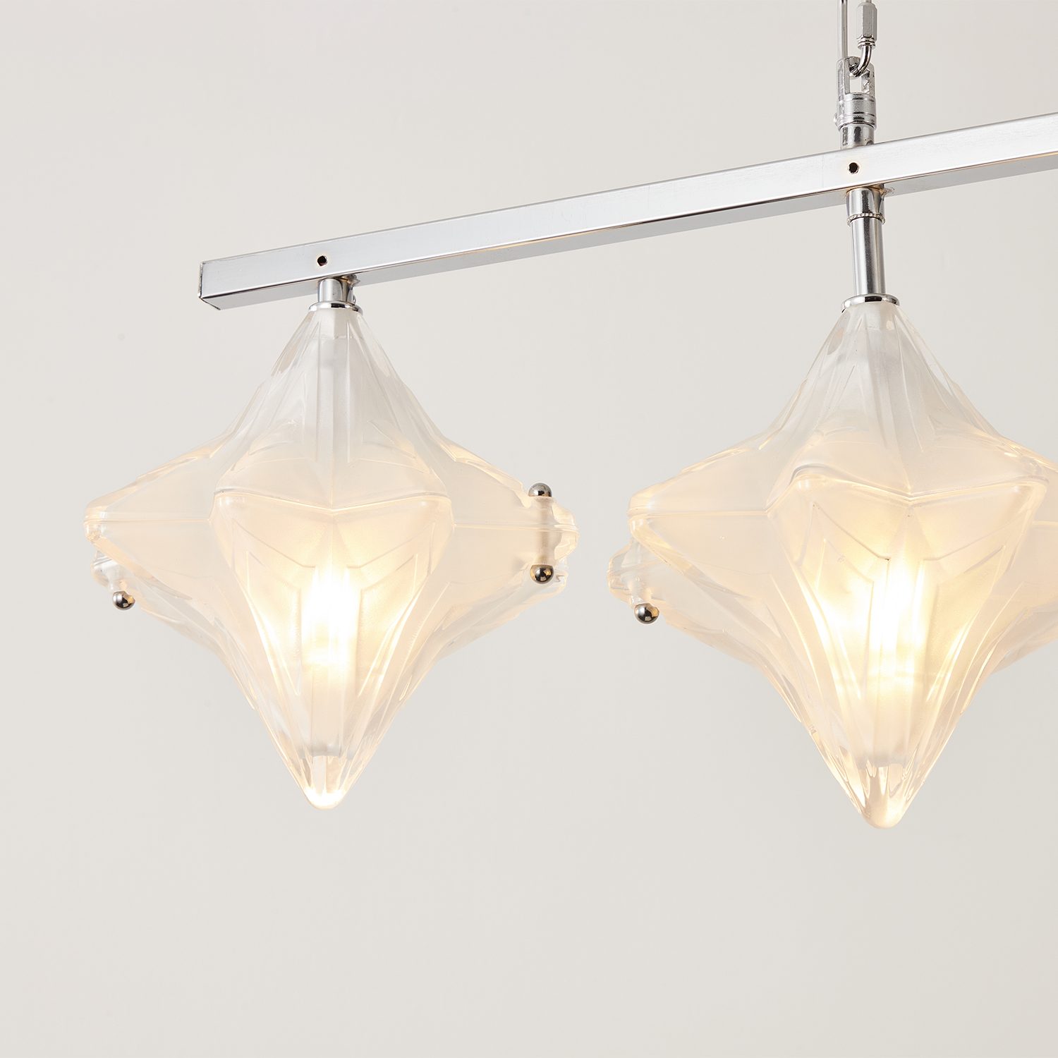 Vintage Italian Style White Starburst Liner Pendant