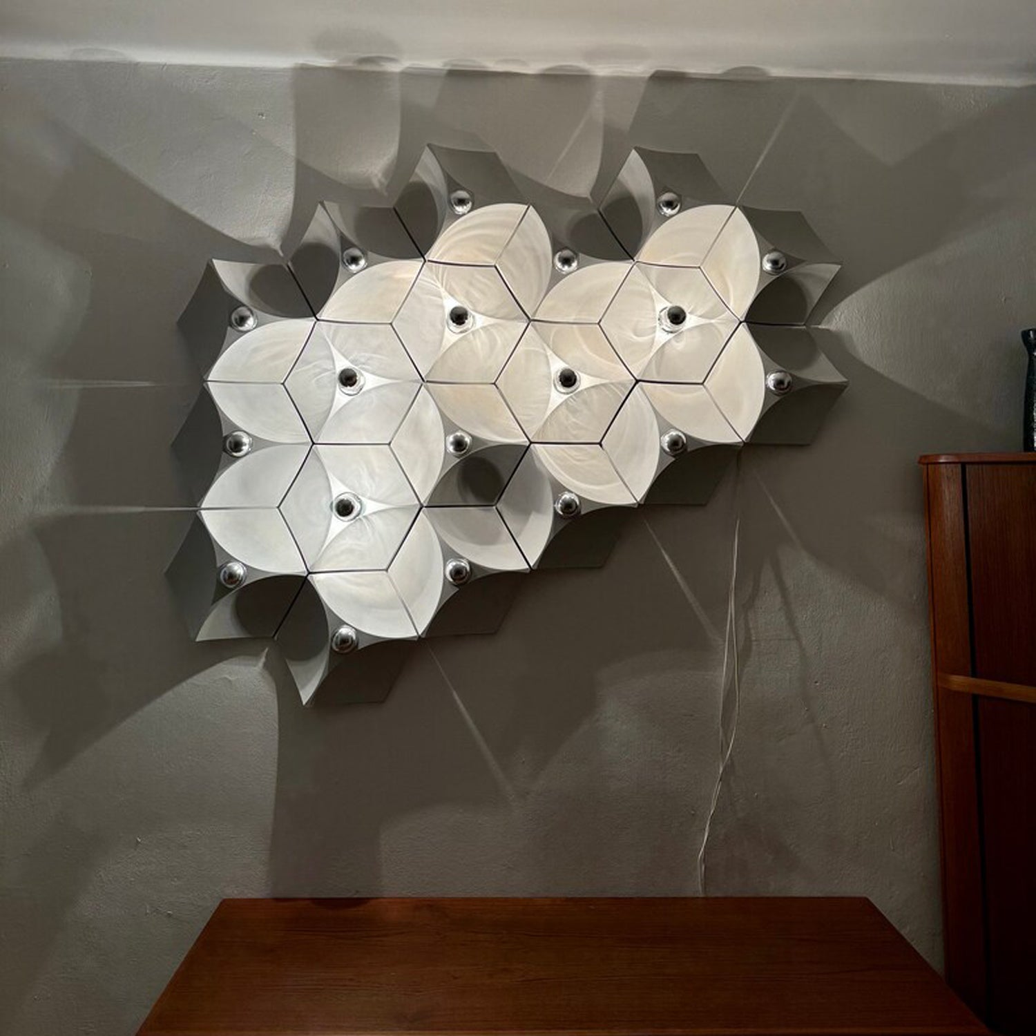 Wonderful Space Age Wall Light