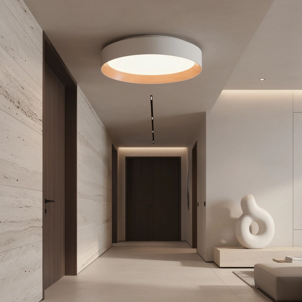 Duo Wood Ceiling Light