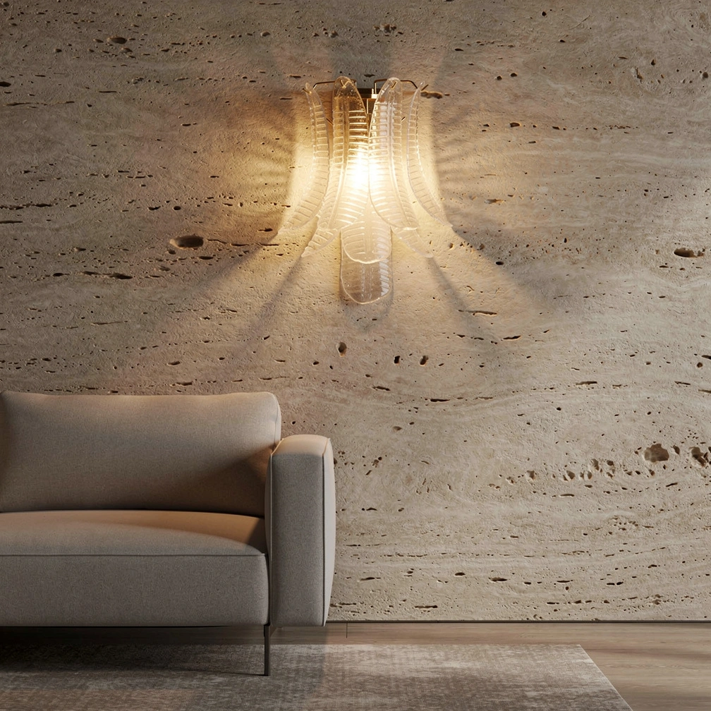 Murano glass Leaves Wall Lamp