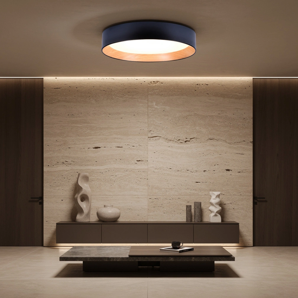 Duo Wood Ceiling Light