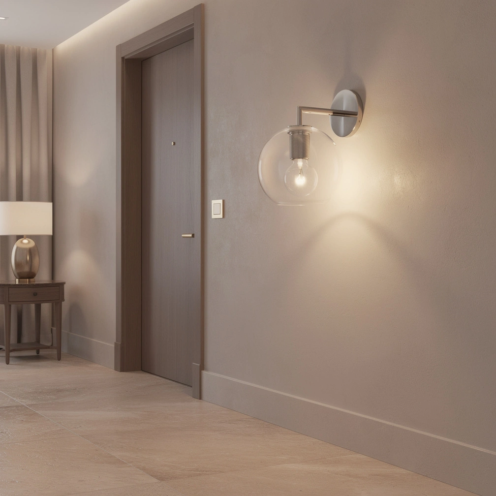 Utilitaire Globe Shade Sconce