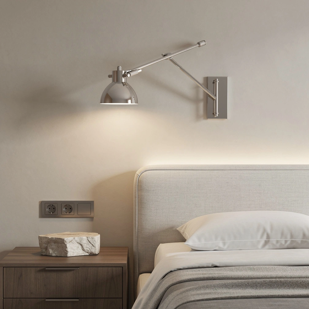 Machinist Swing-Arm Task Sconce