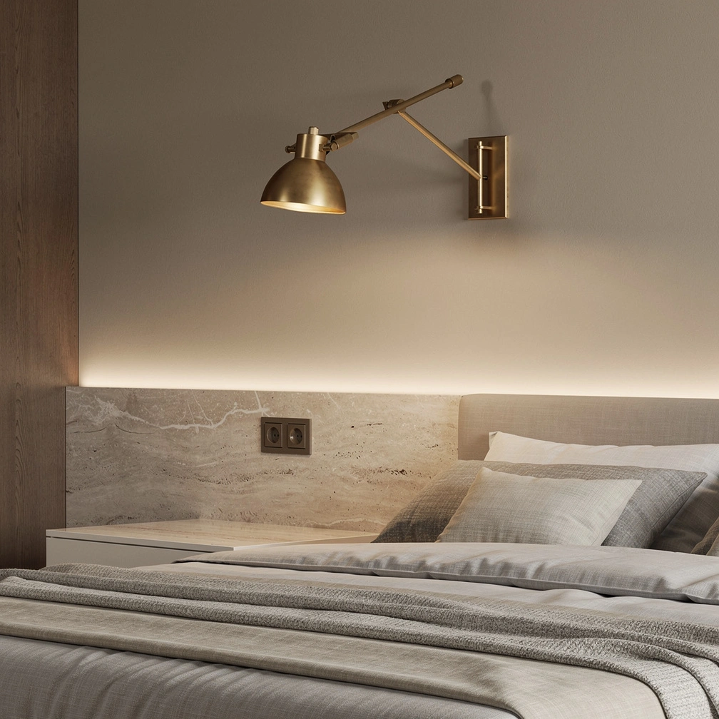 Machinist Swing-Arm Task Sconce