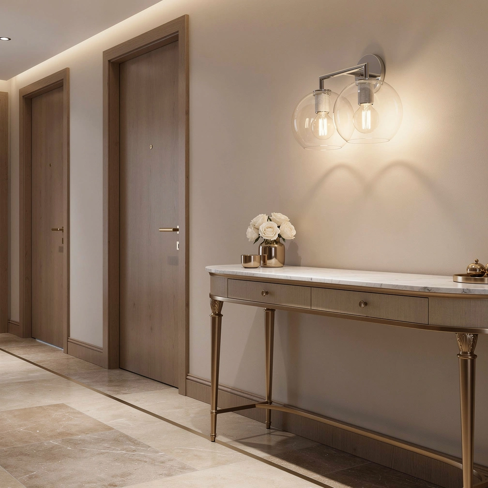 Utilitaire Globe Shade Sconce
