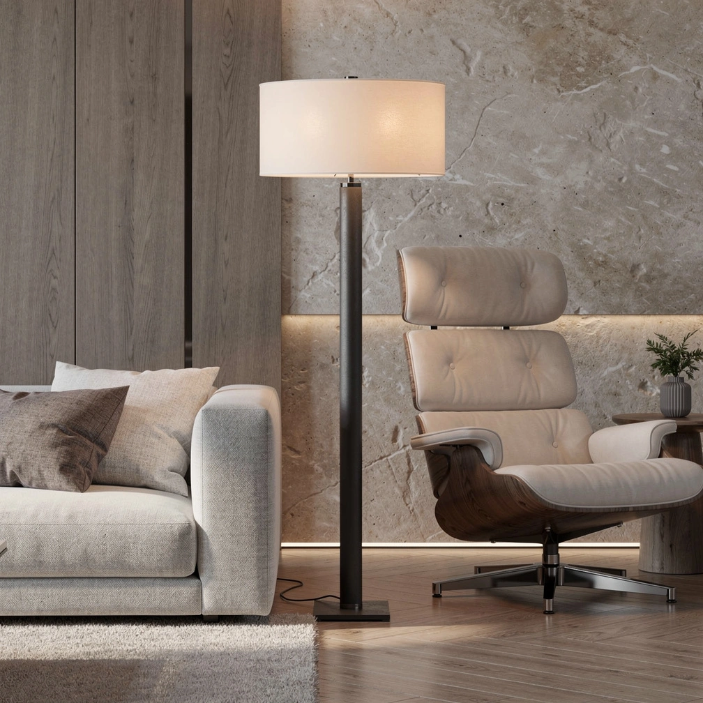 Cylindrical Column Floor Lamp