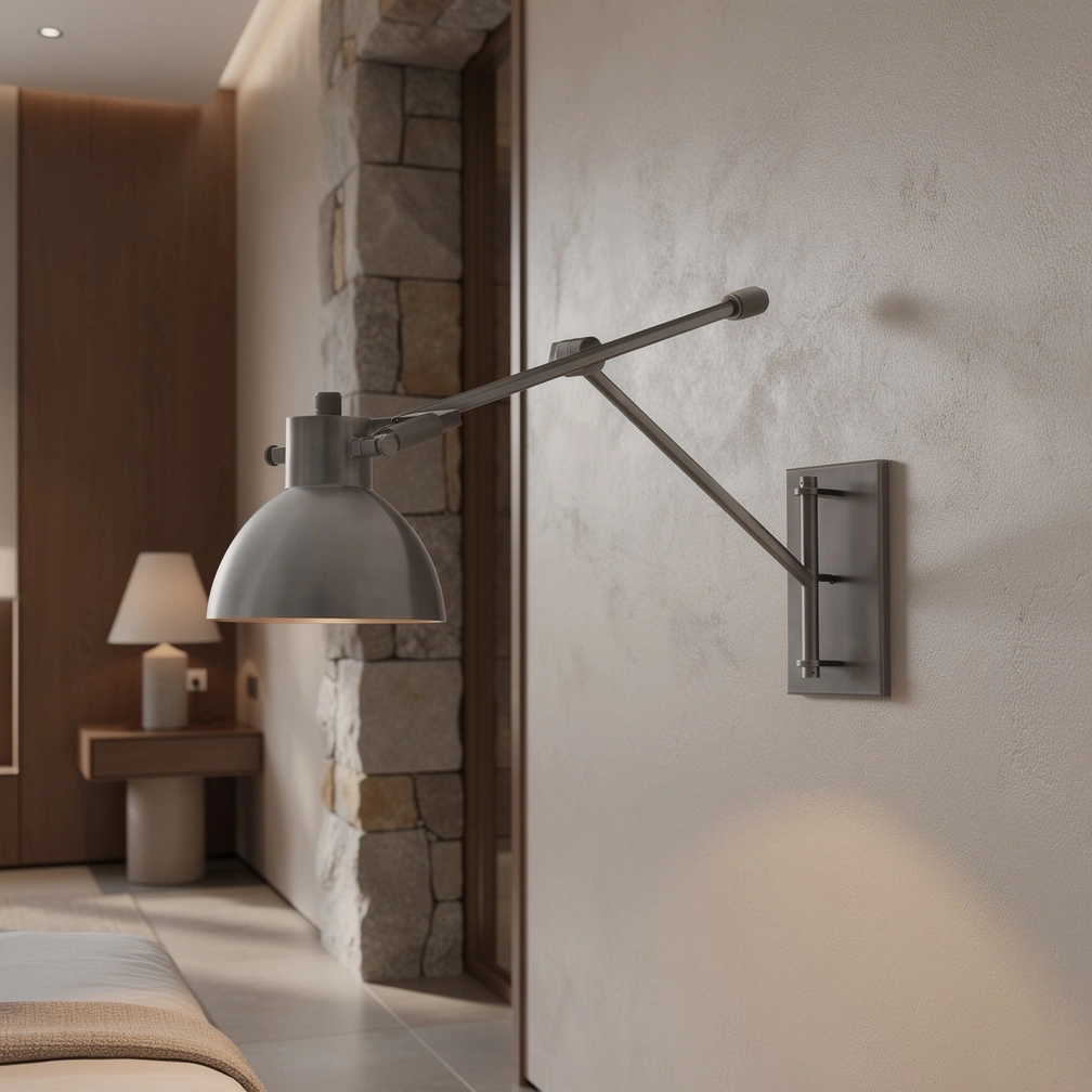 Machinist Swing-Arm Task Sconce