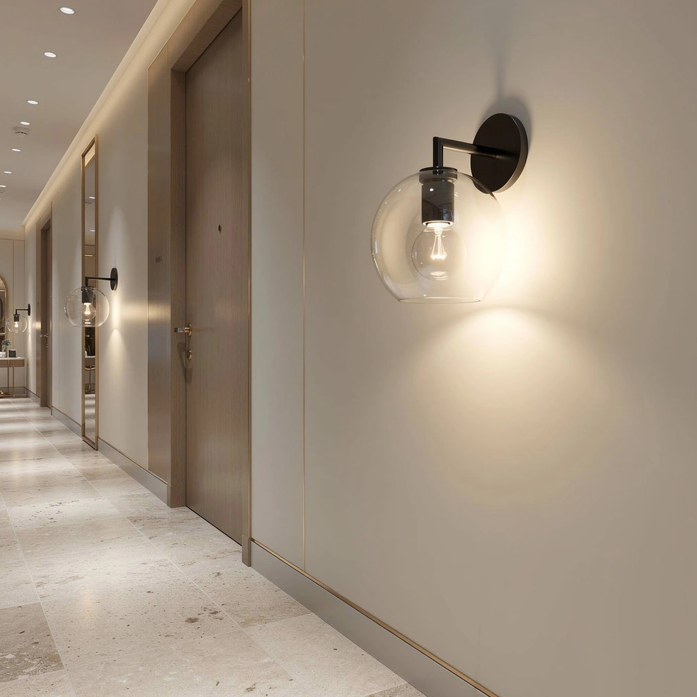 Utilitaire Globe Shade Sconce