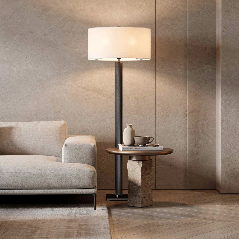 Cylindrical Column Floor Lamp