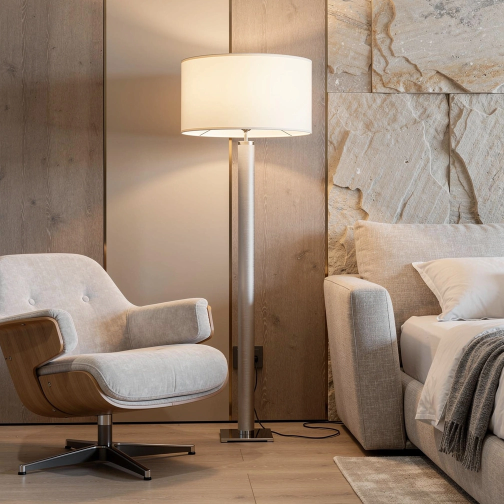 Cylindrical Column Floor Lamp
