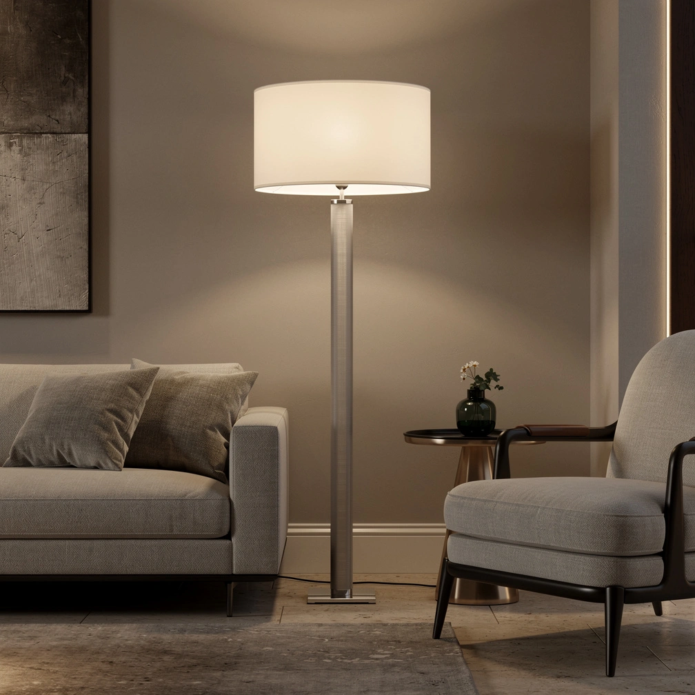 Cylindrical Column Floor Lamp