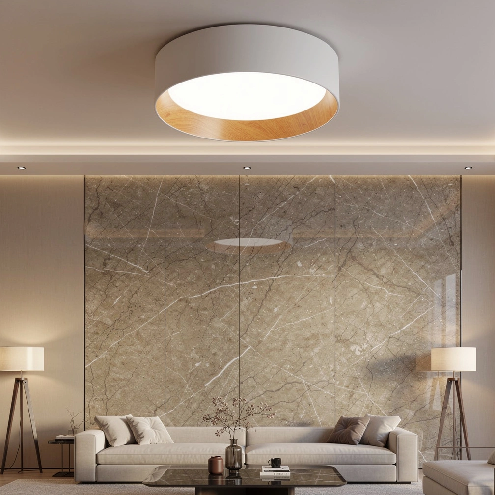 Duo Wood Ceiling Light