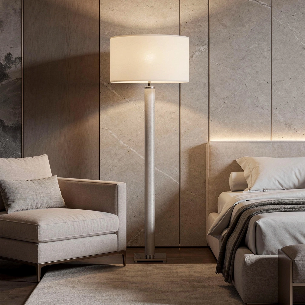 Cylindrical Column Floor Lamp